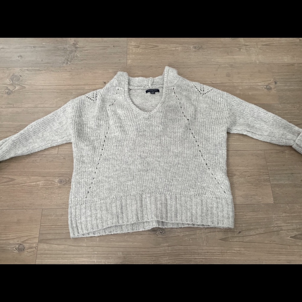 Grey knitted sweater - Picture 2 of 3